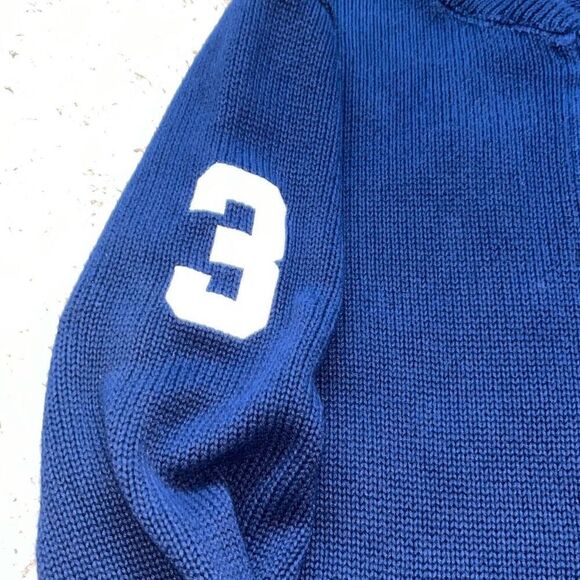 Ralph Lauren Polo BIG PONY Full Zip Sweater Jacket  NAVY/WHITE Boys XL - Picture 4 of 16